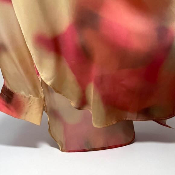 NWT J.ING Gold Tone Satin Long Sleeve Oversize Blouse - Picture 3 of 8